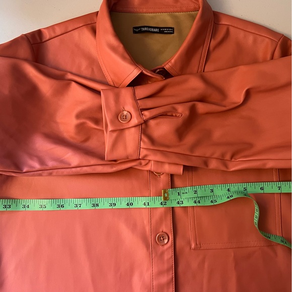 ThreadBare Faux Leather Button-Down shirt - Picture 10 of 10